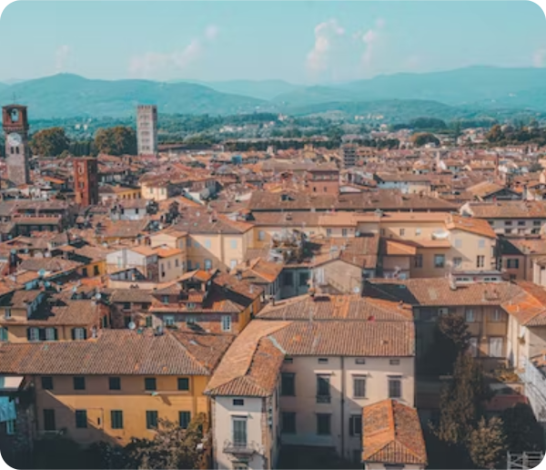 View of Lucca Tuscany